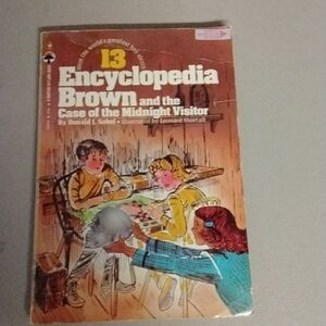 Encyclopedia Brown: Midnight Visitor Mystery Book